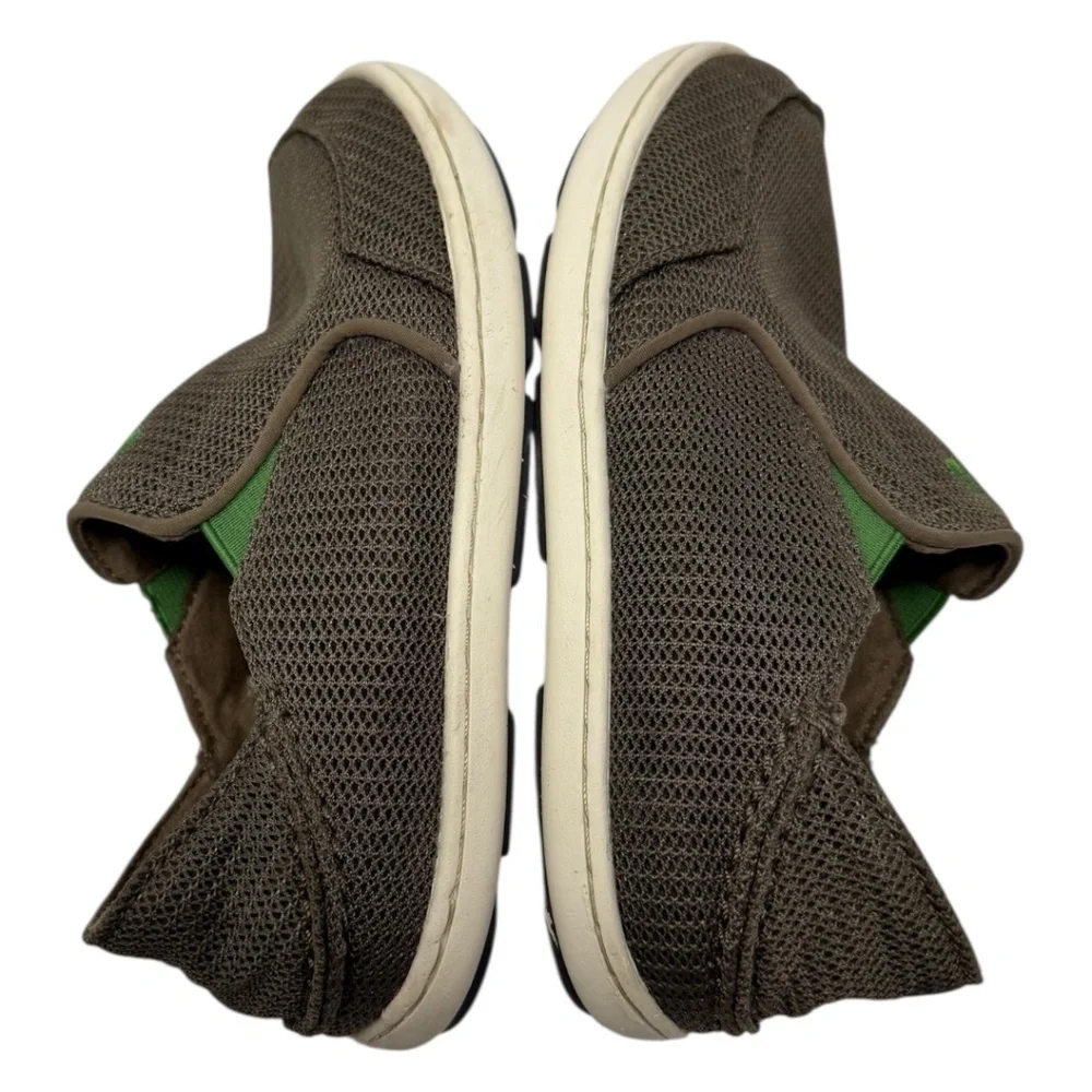 Olukai Brown Kids Mesh Nohea Slip On Shoes Kids Sz 13